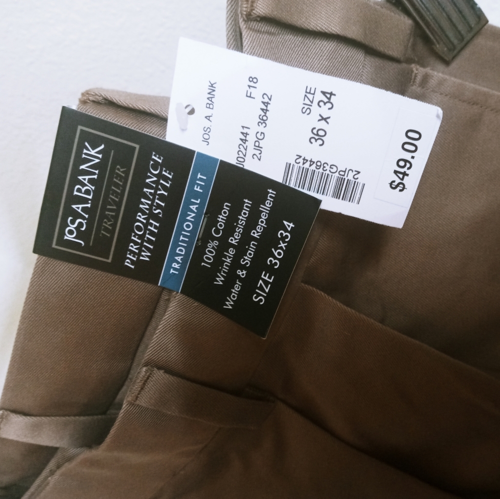 36×34 Jos A Bank Traditional Fit Slacks